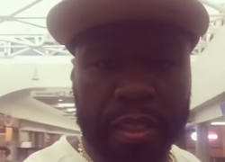 50 cent says airport employee was high off something 