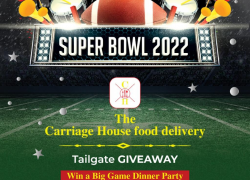 ENTER NOW to Win Carriage House Super Bowl Tailgate Party
